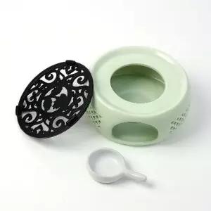 도자기 다도 티워머 민트+검정 차데우기 (WF29133)