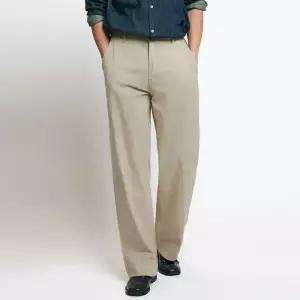 남자 남성 뒷밴딩 빅사이즈 28~38 린넨 면 와이드핏 라이트코튼 와이드팬츠