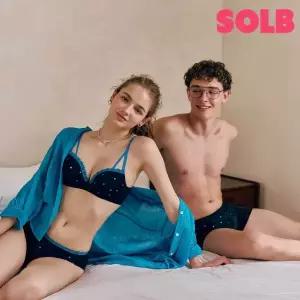 [롯데백화점]솔브 커플속옷 신혼선물 하트 트윙클 C컵 브라팬티+남성드로즈세트 SBRPTMPD593CSET