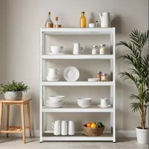 조립식 선반 철제 앵글 무볼트 다용도 펜트리 베란다 창고 주방 매장 거실 선반 랙 4단 5단