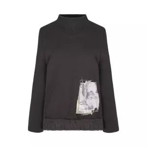 [크로커다일레이디] 크로커다일레이디 브이넥 스타일 네크 포인트 목 폴라티셔츠CLCWTS108