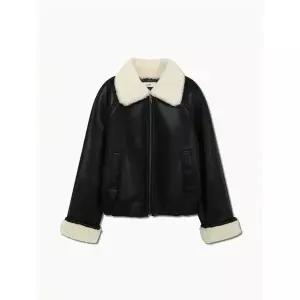 [리스트][겨울]페이크 레더 시어링 무스탕 재킷[35575460]