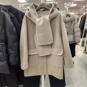 [올리비아로렌] HC05 머플러 탈착 라운드핸드메이드코트 VOCEA3W9421 (43267916)