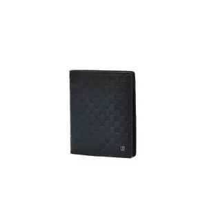 [롯데백화점]닥스 액세서리 [선물포장/쇼핑백동봉] 네이비 로고패턴 소가죽 중지갑 DBWA6E290