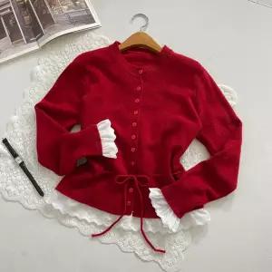 소녀감성 레이스 프릴 레이어드 가디건 E054 로랑레이스CD