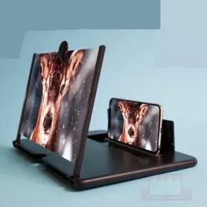 4배 스마트폰 확대스크린 탁상용확대경 핸드폰화면크게보기 확대경스탠드