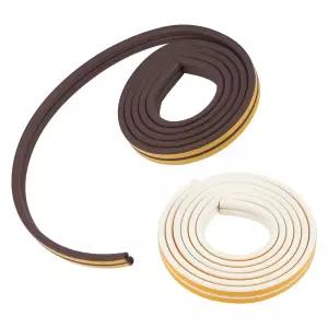 문틈막이 문풍지 D형 2M 2줄 색상랜덤 단열 외풍 차단/패킹/고무/문/틈/막이/방문/틈새/창문/현관문/풍지