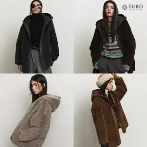 [런칭가 129천원]유로컬렉션 25FW 호주울100% 후드 버튼 코트