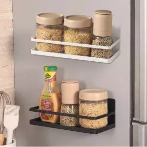 냉장고 자석 선반/현관문 수납 가정 마그네틱 무타공 트레이 세탁기 슬라이딩 펜홀더 주방 정리 정리함