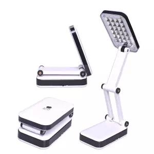 3단 접이형 LED 독서등/초경량/미니사이즈/휴대용/스탠드/캠핑/낚시/여행/등산/비상등/USB/건전지/각도조절