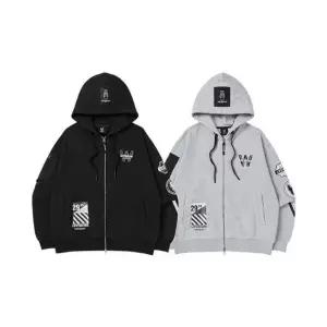 [라이프워크]후드집업 CQK LW241ZT306 배리어스 와펜 후드집업