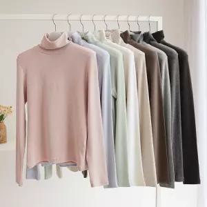 [잇수다] 앙테리 앙고라 컬러 베이직 골지 폴라 티셔츠