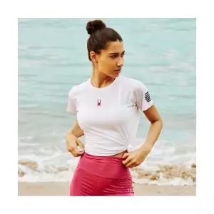 [스파이더]여성 러닝 프로웹 라드패드 반팔 티셔츠 SPIMCNRS281WWHT 659588