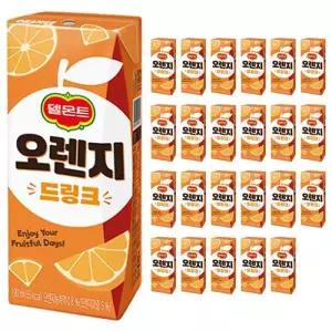 롯데 델몬트 오렌지 드링크 190ml x 24개