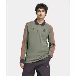 매장정품 아디다스 ADIDAS FC 바이에른 뮌헨 테라스 아이콘 롱 슬리브 폴로 셔츠 - 카키 JN0253 496019