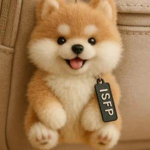 ISFP 시바견 ENFP 사모예드 키링 귀여운 강아지 열쇠고리
