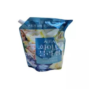 아우라 초고농축 퍼퓸캡슐 섬유유연제 화이트 블라썸 리필 2.3L 1개