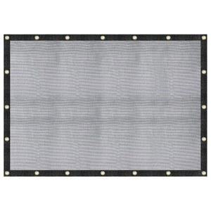 [윈드스크린 서플라이코] 60-70% 8피트 X 10피트 메쉬 방수포 /쉐이드 천 9-니들 니트 헤비 듀티 블랙, 그린 하우스, 가든, 퍼골라, 수영장, 덤프 트럭 - MT0810BLKX1