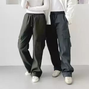 립스톱 남녀 기모 카고 스트링 와이드바지 SD-251042기모퍼바지 카고바지 기