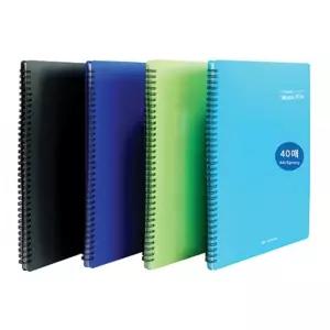 (A4 40매 흑색) 악보 화일/음악/스프링/악보형/성가대/오케스트라/파일/필기가능/악보용/클리어/바인더