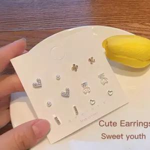 은침귀걸이 S925 귀걸이세트 여성 미니 데일리 하트 진주 골드 실버 나비 자개