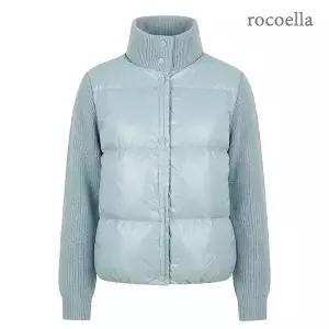 [로코엘라] 바이엘 경량 구스 여성 니트 집업