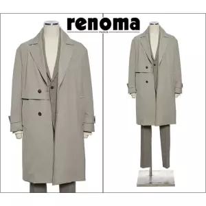 [백화점 정품] FW가을봄초겨울까지 입는 트렌치코트 세미오버핏 베이지컬러 EK3653