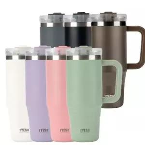 이중 진공 텀블러 데일리 스트로우 스테인리스 보온 보냉 텀블러 대용량 사무실 휴대용 집들이선물 머그컵