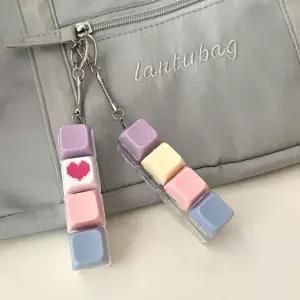 키캡키링 키보드키링 이니셜 키보드 제작 가방고리 백꾸 기계식 청축 딸깍이 열쇠고리 키홀더