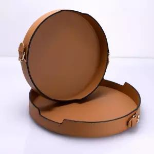 가죽 화장품정리대 고급 블랙블루 화장대 선반 정리