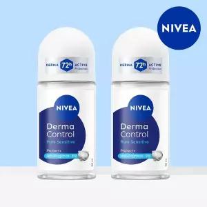 [니베아] 데오드란트 롤온 더마 컨트롤 퓨어 센서티브 50ml 2개