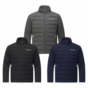 컬럼비아 남성 하이브리드 재킷 남자 패딩 점퍼 퀼팅 아우터 레이어드 가벼운 보온성