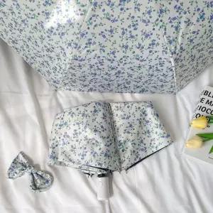 [하프클럽/]튼튼한 트렌드 올 블루플로럴 꽃무늬 자동우산 예쁜