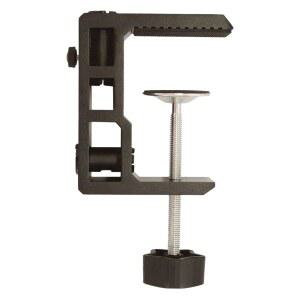 [미국배송] 1/2인치 및 5/8인치 홀 베이스 돋보기 램프 데스크 스윙 암 휴대폰 I 패드 마운트 태블릿 마이크 홀더 스탠드 붐 암용 테이블 마운트 클램프 교체(G2 BLACK)