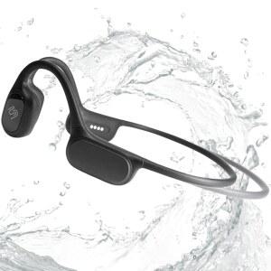 [미국배송] 플로우모션 버사 오픈 이어 수영 헤드폰 블루투스 골전도 헤드폰 32GB MP3 플레이어 IP68 방수 운동 달리기 수영 사이클링 헬스장 내장 마이크 등 다양한 기능을 갖추고 있습니다