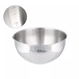 스테인리스 계량 믹싱볼 계량 양푼 눈금 함박 그릇 믹서볼 조리용 그릇