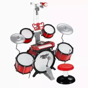 씽크 8건반 피아노 다양한 드럼연주 마이크 기능 재즈드럼_레드 악기완구