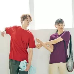 고품질 라운드티 스판 라운드티셔츠 여자티 반팔 캐쥬얼 (WFJ46AM)