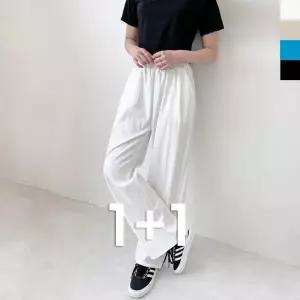 배기바지 일자 밴딩바지 신상 캐쥬얼 배기팬츠 면 (WFJ4YOT)