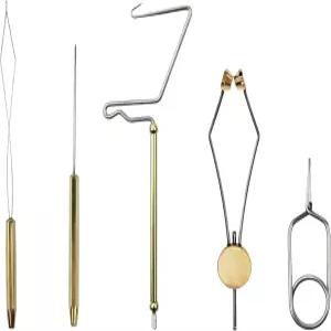 플라이 타이잉 도구 키트 타이팅 바이스 보빈 실 채찍 피니셔 노터 보드킨 해클 플라이어 낚시 스타터