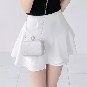 여성 러블리 컬러무지 캉캉 미니 플레어 스커트