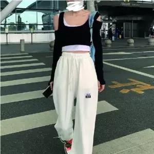 고품질 배기바지 여성바지 빅사이즈 캐쥬얼 허리밴딩 긴바지 (WFJ46R4)