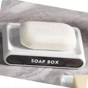 비누 세척 홀더 무타공 블랙 욕실 비누걸이 세면대 용품 (WFJ4MQF)