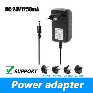 [호환품]AC100-240V DC 24V 1.25A 스위치 라우터 스타터 전원 어댑터 1250mA 영국 플러그 AU 5.5x2.1MM 공