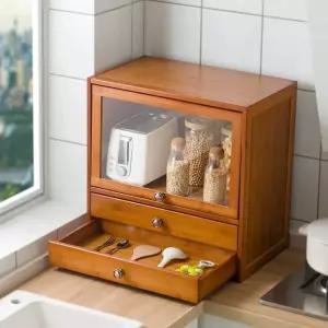 다용납장 주방찬장 식탁위선반 원목 서랍 테이블