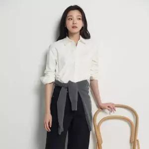 [백화점 정품] 빈폴 레이디스 Essential 옥스포드 스트레치 레귤러핏 셔츠 화이트 BF5864E011