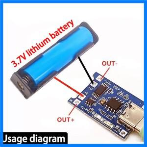 5V 1A 18650 리튬 배터리 충전 보드 TP4056 리튬 충전 미니/마이크로 USB 타입 C 충전 모듈 (보호 기능 포