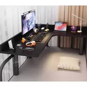좌식컴퓨터책상 L자 테이블 코너 기숙사 침대