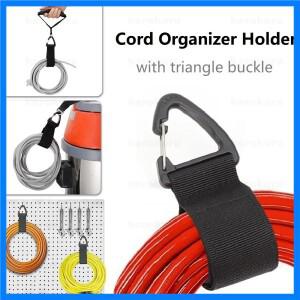 1/5개 자동차 코드 정리 홀더 삼각형 버클 전원 저장 와이어 관리자 나일론 헤비 스토리지 스트랩 케이블