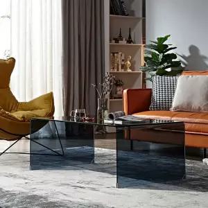 투명아크릴책상 심플 인테리어 투명 업무용 데스크 식탁